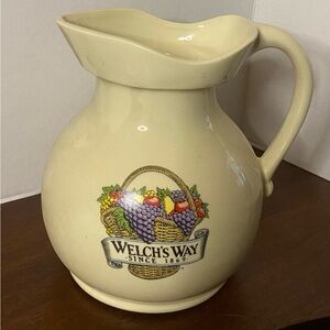 Vintage McCoy Welch’s Way 1970’s Cream Pitcher with Fruit Design, perfect.